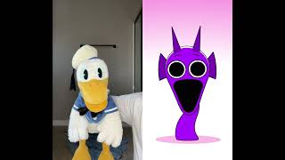 Donald Ducc Is Really Afraid Of Purple Sprunki