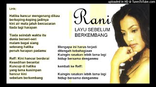 Lirik Lagu Tembang Kenangan - Layu Sebelum Berkembang by Rani