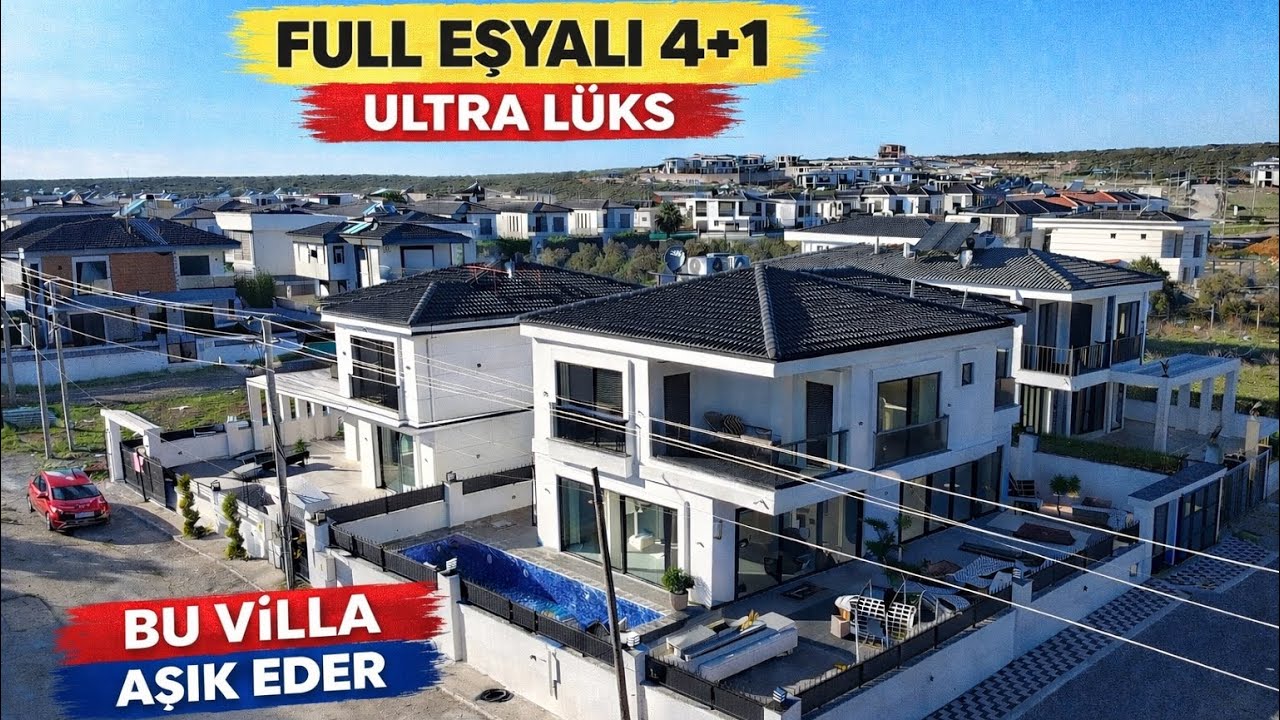 FULL EŞYALI 4+1 ULTRA LÜKS VİLLA TURU BULUNMAZ HİNT KUMAŞI KAÇIRMA‼️