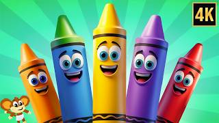 five little crayons more animated cartoon learning videos