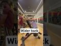 Beginner full back workout for wider back! #backworkout #viral #shortvideo #gym