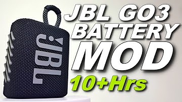 JBL GO 3 BATTERY UPGRADE [10+HRS PLAYTIME!!!]