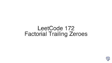 LeetCode 172: Factorial Trailing Zeroes