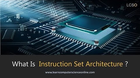 Instruction Set Architecture | Microcontroller and embedded System