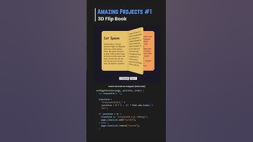 3D flip book using html and css #shorts #coding #html #css #coding #javascript