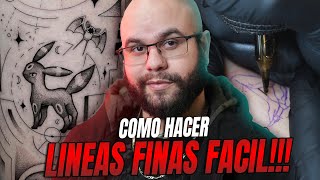 Como Tatuar Lineas Finas Facil