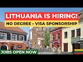 Lithuania Is Hiring Foreign Workers in 2026 🇱🇹 | No Degree Needed + Visa Sponsorship Jobs