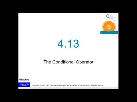 Section 4.13 The Conditional Operator