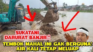 Download Lagu DARURAT BANJIR SUKATANI 🚨 Tanggul Kali Srengseng Hilir Nyaris JEBOL, Excavator Bergerak Cepat! MP3