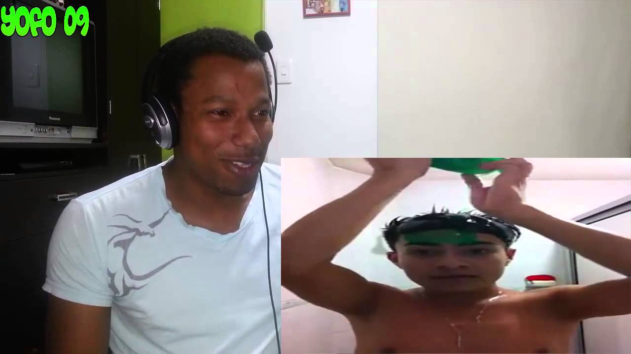 como bañarse con agua y shampoo reaccion - YouTube