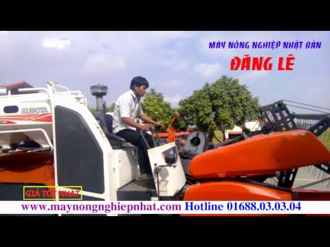 Video Bán máy gặt lúa Kubota DC70 Thái Lan cho khách ở Bình... - youtube