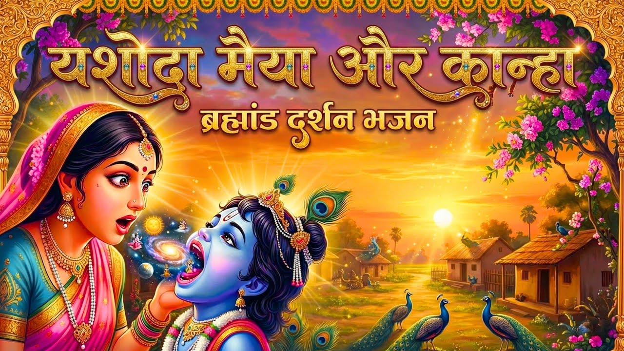 मिट्टी थी या पूरा ब्रह्माण्ड?  जब यशोदा मैया ने कान्हा का मुख खोला// Krishna Bhajan 2025 