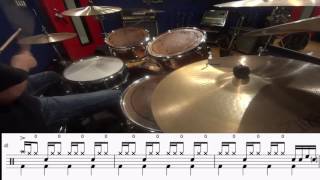 UNISON SQUARE GARDEN  シュガーソングとビターステップ drum cover (ドラム譜付)
