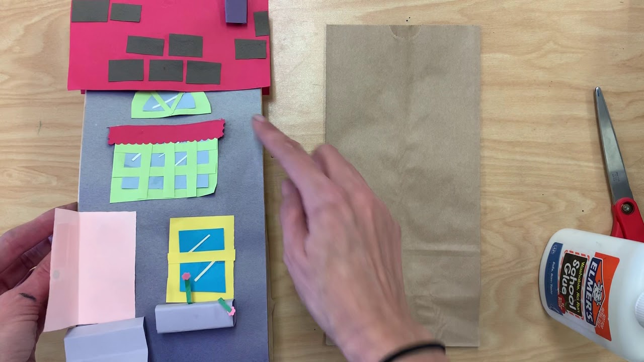 Adapted Art Paper Bag House part 1