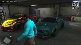 GTA V FRANKLIN I STEAL DEVIN WESTON'S SEIZED CAR FROM AIRPORT {SHELBY MUSTANG GT}