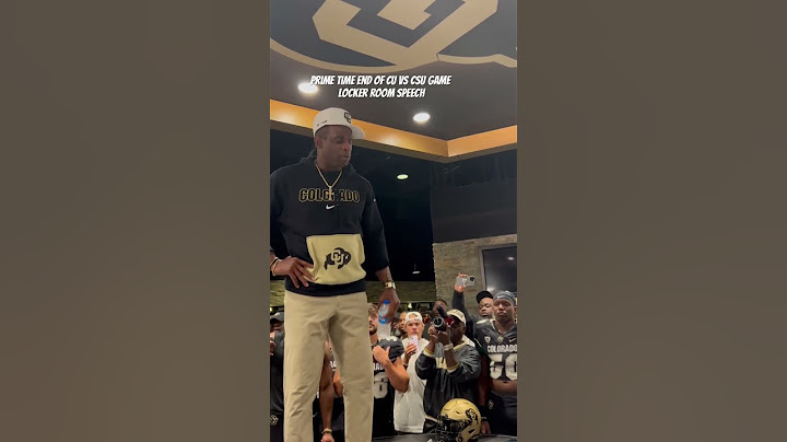 Coach Prime end of CU vs CSU Locker room speech￼￼