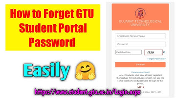 How to Forget GTU Student Portal Password | How to Reset Password via Email or Mobile Number #gtu