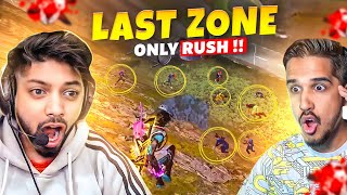 Last Zone Only Rush Gameplay With Amitbhai😱- Garena Free Fire Max