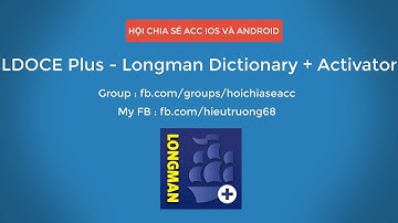 Download - review LDOCE Plus - Longman Dictionary + Activator full
