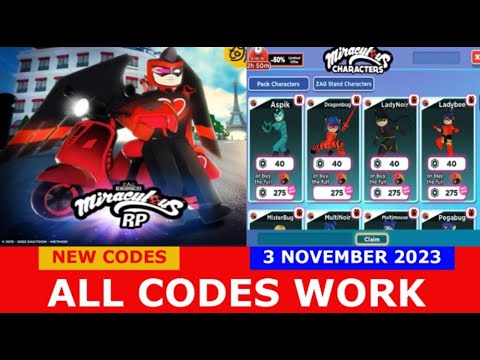*ALL CODES WORK* [NEW] Miraculous™ RP: Ladybug & Cat Noir ROBLOX ...