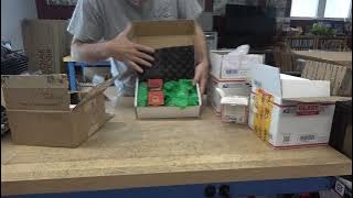 Thanksgiving goodie box at D-lab electronics Box opening