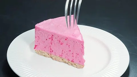 Easy No Bake Pink Chiffon Jello Pie with Only 3 Ingredients by @TheMealsWorld