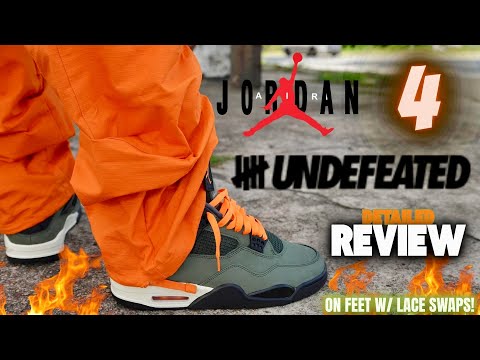 シューズ(男性用) UNDEFEATED Nike Air Jordan 4 Retro 28cm Undefeated x Air Jordan 4 Retro Green for Sale