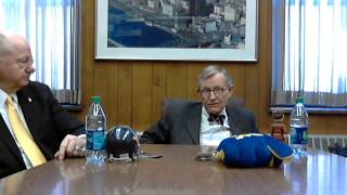 WVU President Gordon Gee visits the Charleston Daily Mail