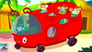 Wheels on the Bus Go to Town Nursery Rhyme & Kids Song