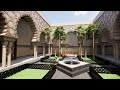 تصميم رياض مغربي ثلاثي ابعاد Conception De Riad Marocain 3D 