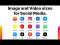 image and video sizes for all social media | Photoshop &amp; Illustrator #socialmedia #graphicdesign