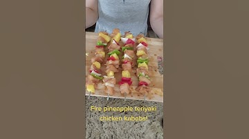 Pineapple chicken teriyaki kabobs: quick & yummy! #fok