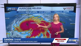 Hurricane Melissa 5 a.m. latest