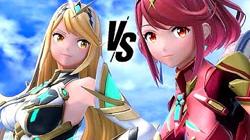 Super Smash Bros Ultimate Pyra VS Mythra Power Comparison