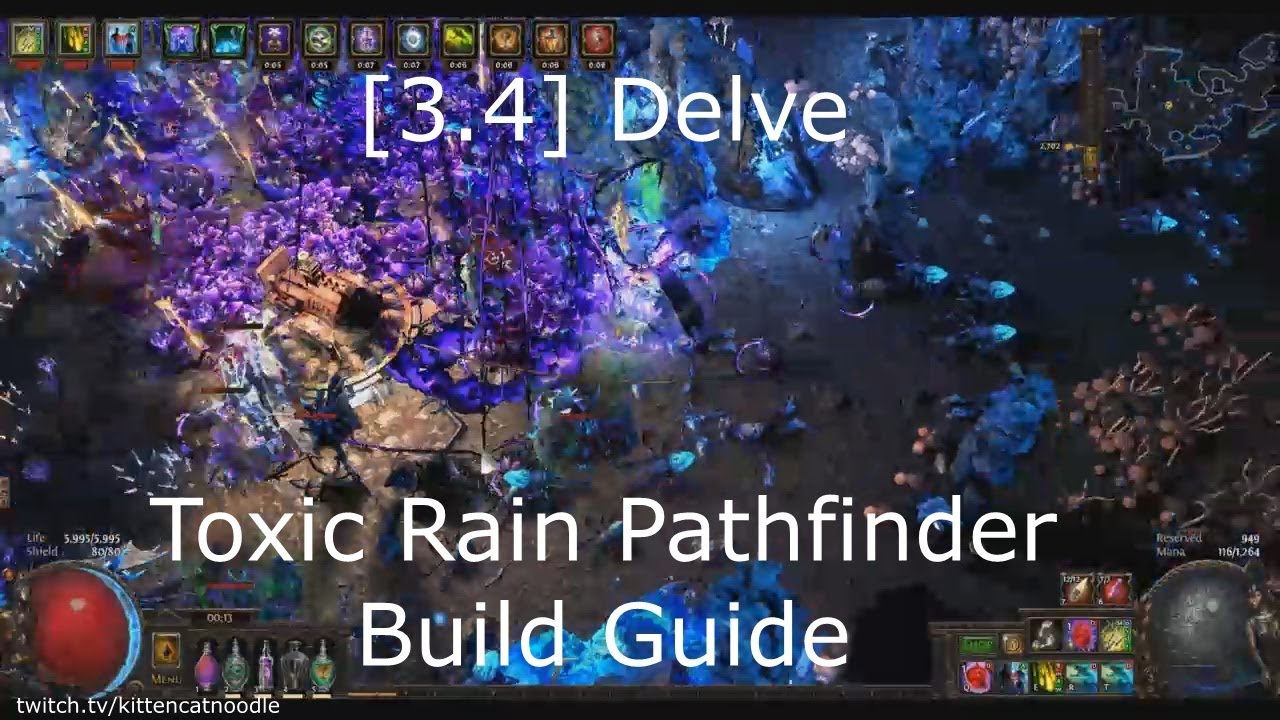 [3.4 Delve] Noodle's Toxic Rain Slow Boi Pathfinder Build Guide