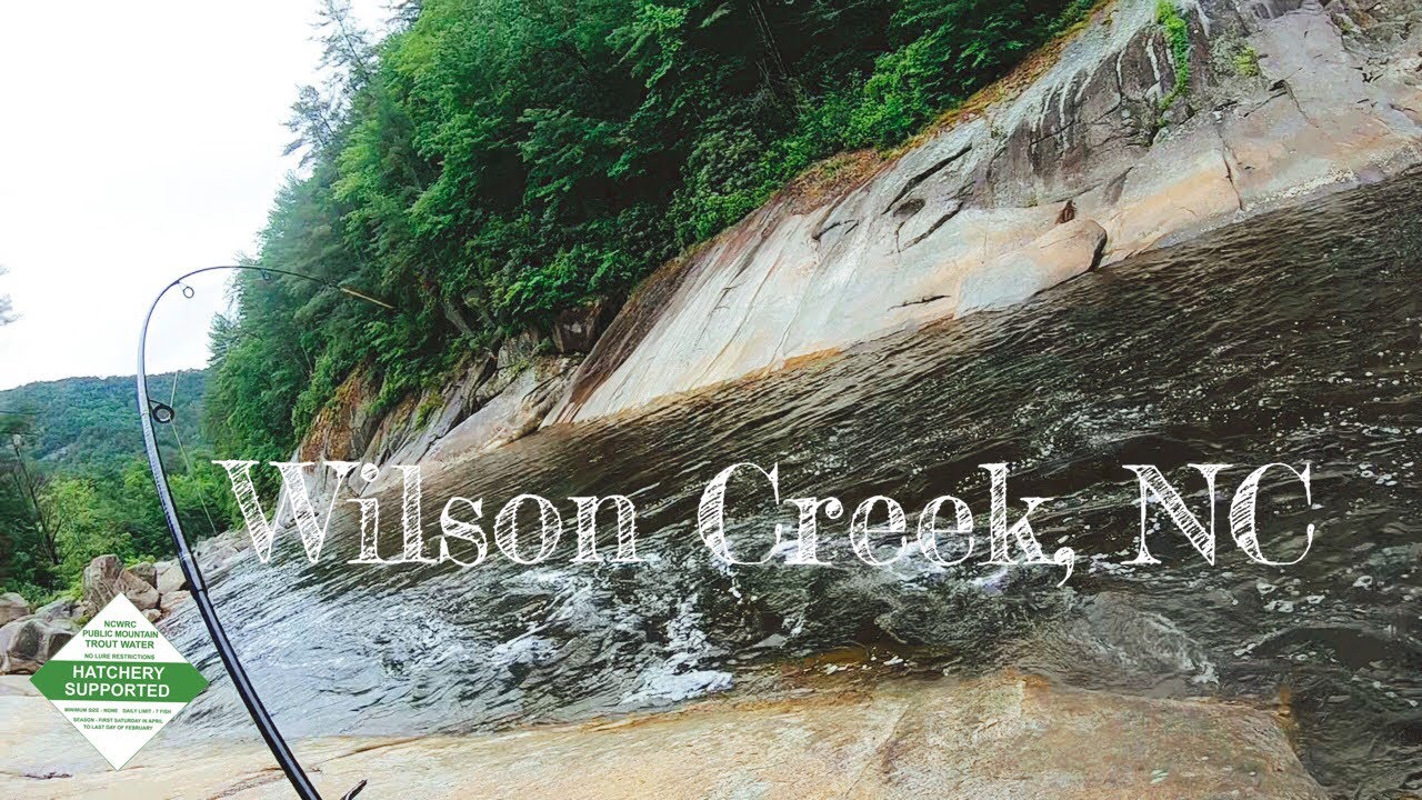 Wilson Creek NC TROUT FISHING trout stream mountains fishing