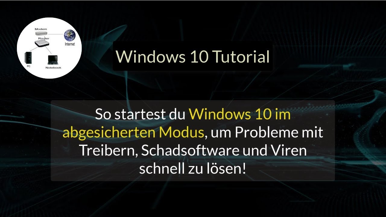 Update Windows 10 im abgesicherten Modus starten! So gehts! Problem mit Treiber, Software und Viren lösen!