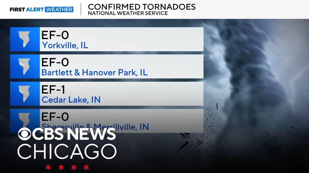 4 confirmed tornadoes touched down during Friday storms in Illinois and ...