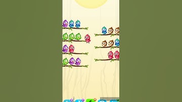Bird Sort Color Puzzle Game Level 8 New Game #shortsfeed #shots #funnyshorts #games.