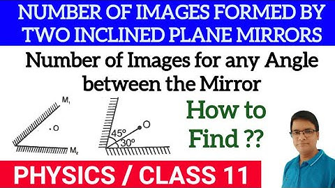 Number of Images formed by two inclined plane Mirror||Object is placed between both the mirrors