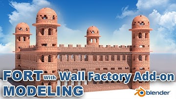 Create A Realistic Fort Under 2min Using The Wall Factory Add-on || Blender Tutorial