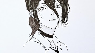 How to draw Reze from Chainsawman | step by step | Easy Tutorial