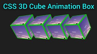 Css 3D Cube Animation Boxfree Code,How To Create 3D Cube Animation Box With Css Htmlcoding Zakir
