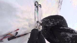 getting into ski trab tr2 on steep ground