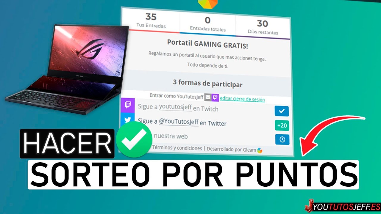 Hacer SORTEO por Puntos ✅ Sorteo con Gleam io