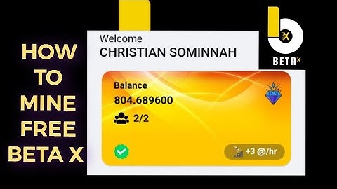 HOW TO MINE BETA X FOR FREE || ANDROID AND IPHONE USERS || MINING APP