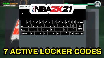 ALL 7 ACTIVE LOCKER CODES IN NBA 2K21 MY TEAM | ACTIVE LOCKER CODES