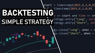 In this video we write a simple strategy to run our first easy
backtest using pine script. then advanced by adding more customization
and s...