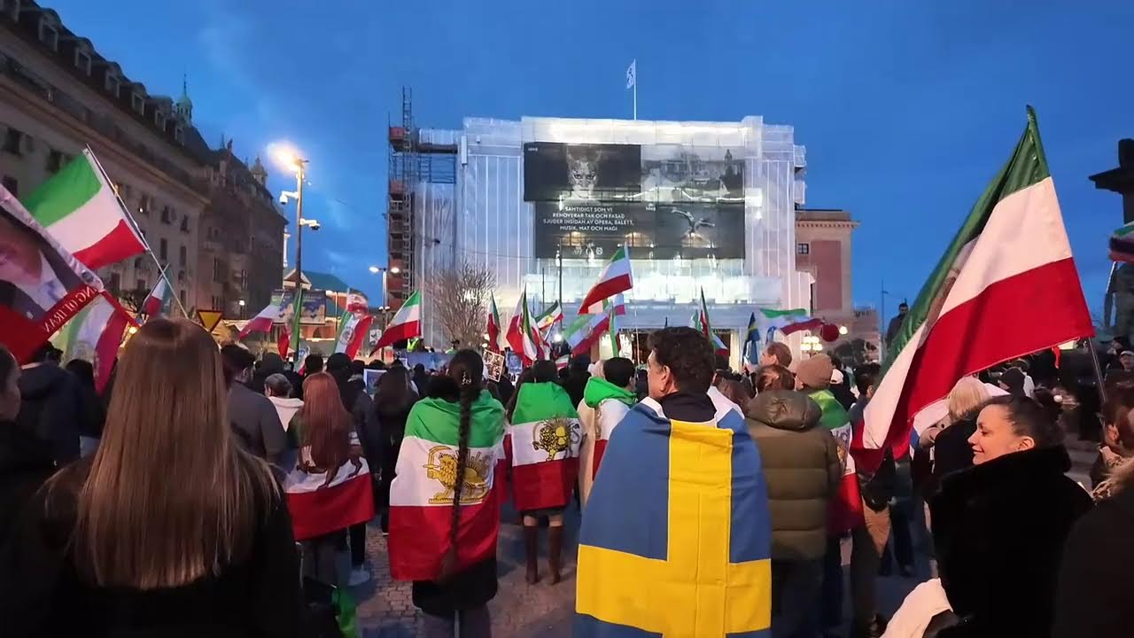 Demonstration för ett fritt Iran. - Sammanfattning