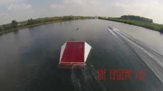 Huge (slow-motion) OTF Waterski Jump CRASH